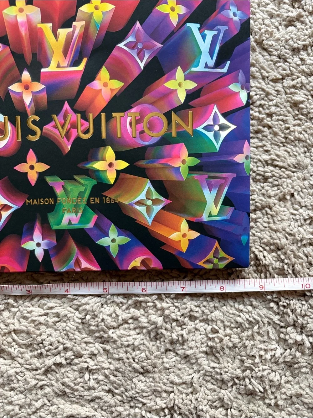Louis Vuitton Limited Edition 2019 shopping bag & unused gift tag with ribbon - Picture 9 of 13
